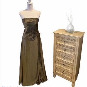 2 Piece Satin Formal Dress Size 14